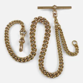 Victorian 15ct Yellow Gold Albert Watch Chain - 1868
