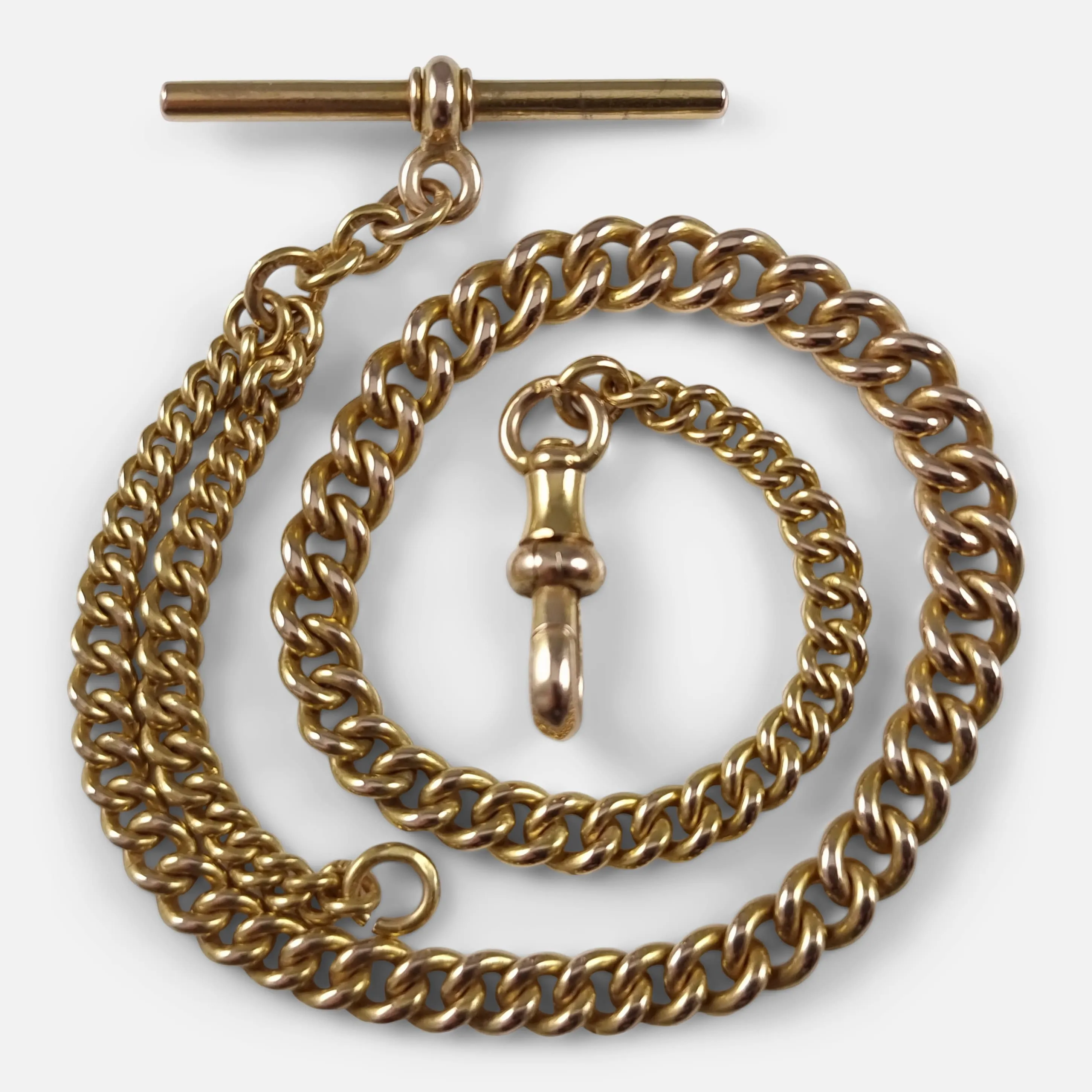 Victorian 15ct Yellow Gold Albert Watch Chain - 1868