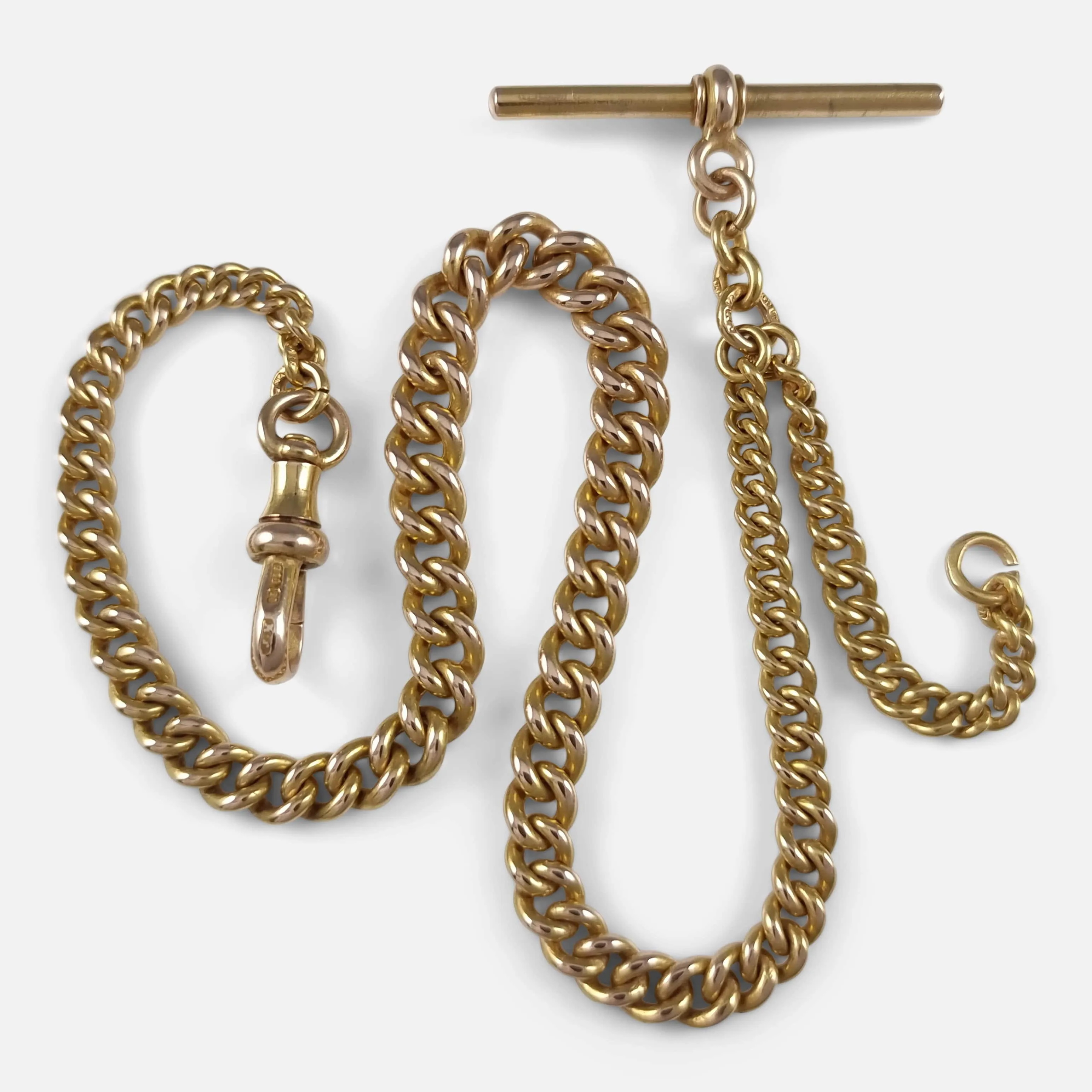 Victorian 15ct Yellow Gold Albert Watch Chain - 1868