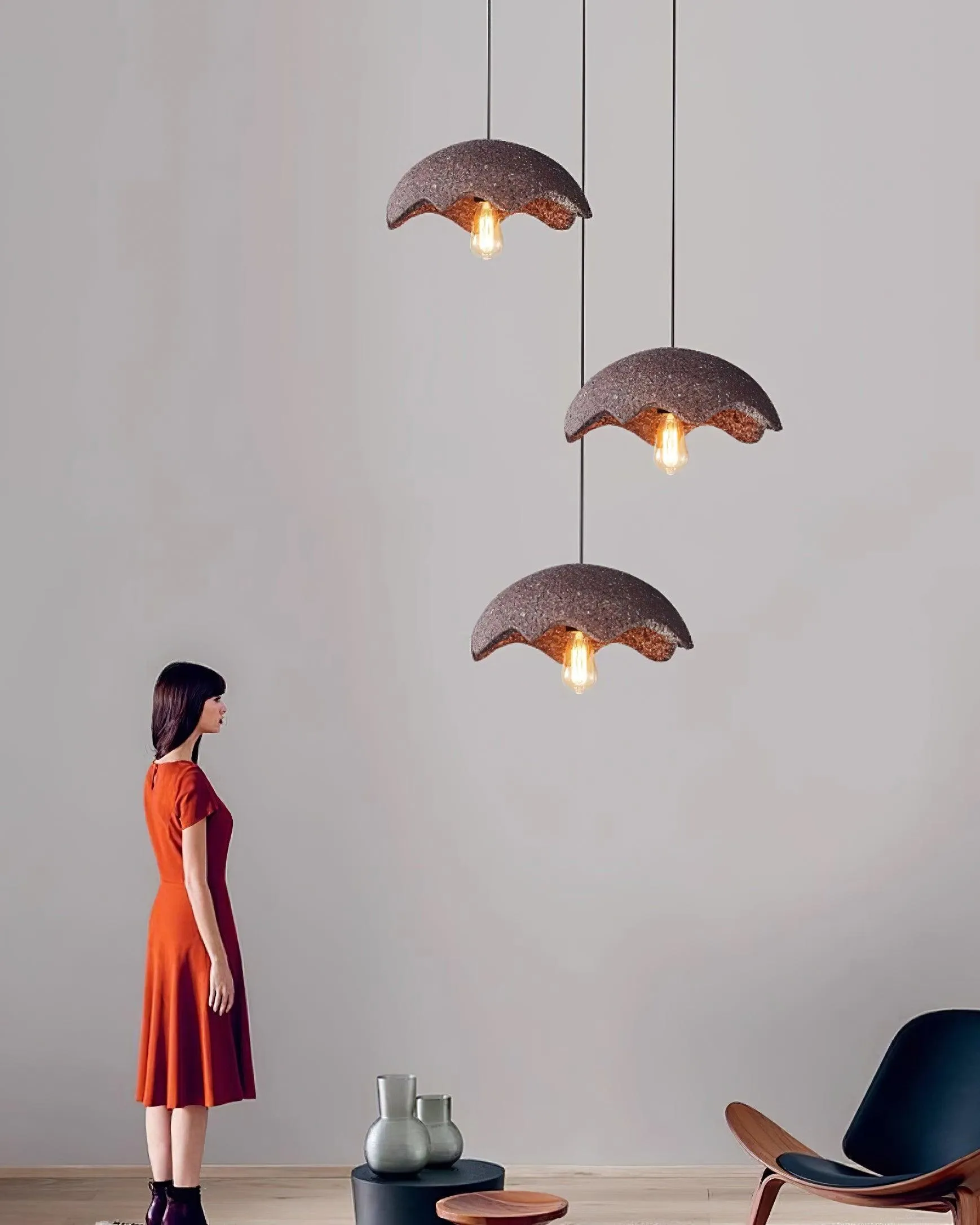 Wabi Sabi Zuko Pendant Lamp 15.7″- 6.3″