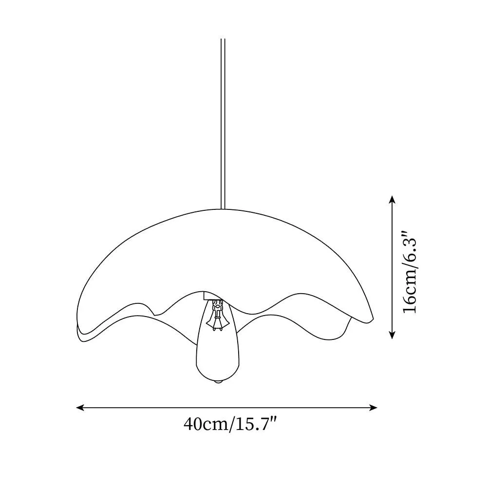 Wabi Sabi Zuko Pendant Lamp 15.7″- 6.3″
