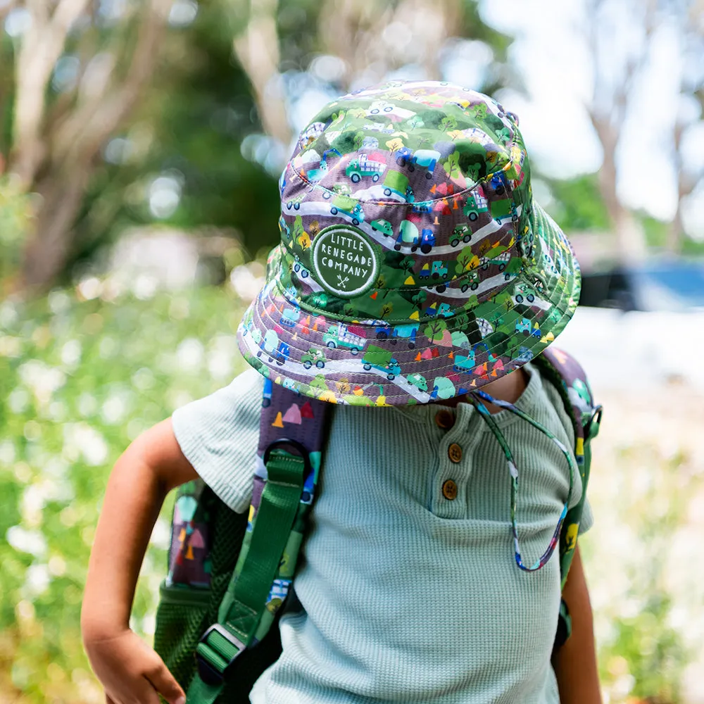 WHEELS N ROADS REVERSIBLE BUCKET HAT - 4 Sizes