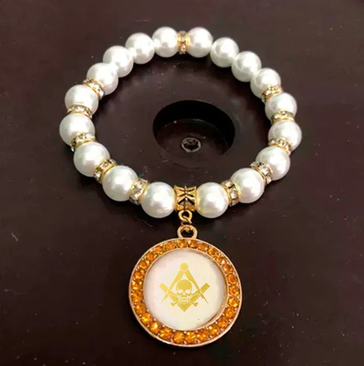 Widows Sons Bracelet - Gold and White