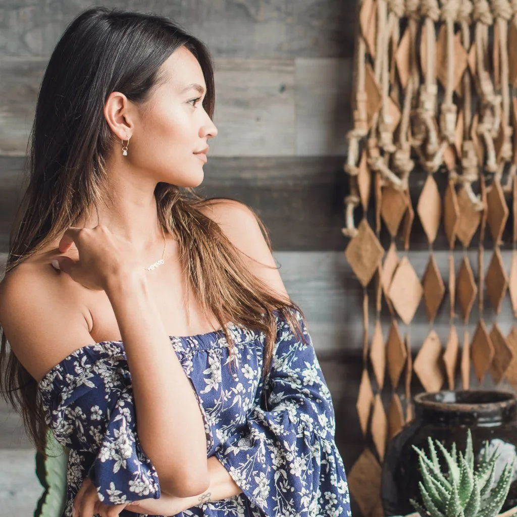 Wishing Crystal Hoop Earrings
