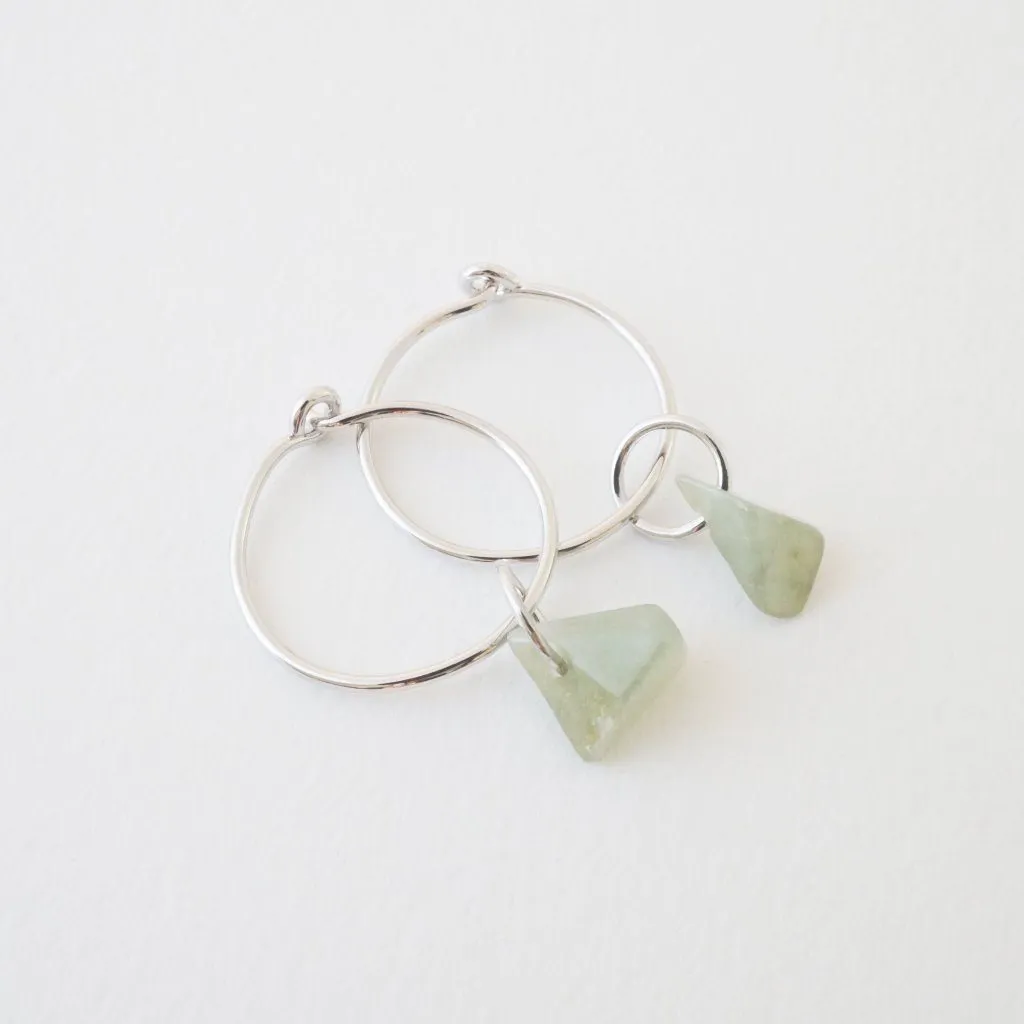 Wishing Crystal Hoop Earrings
