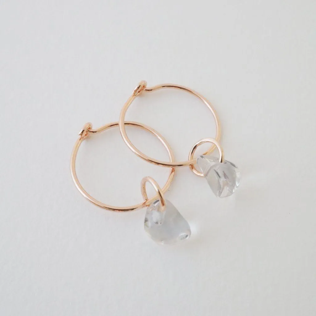 Wishing Crystal Hoop Earrings