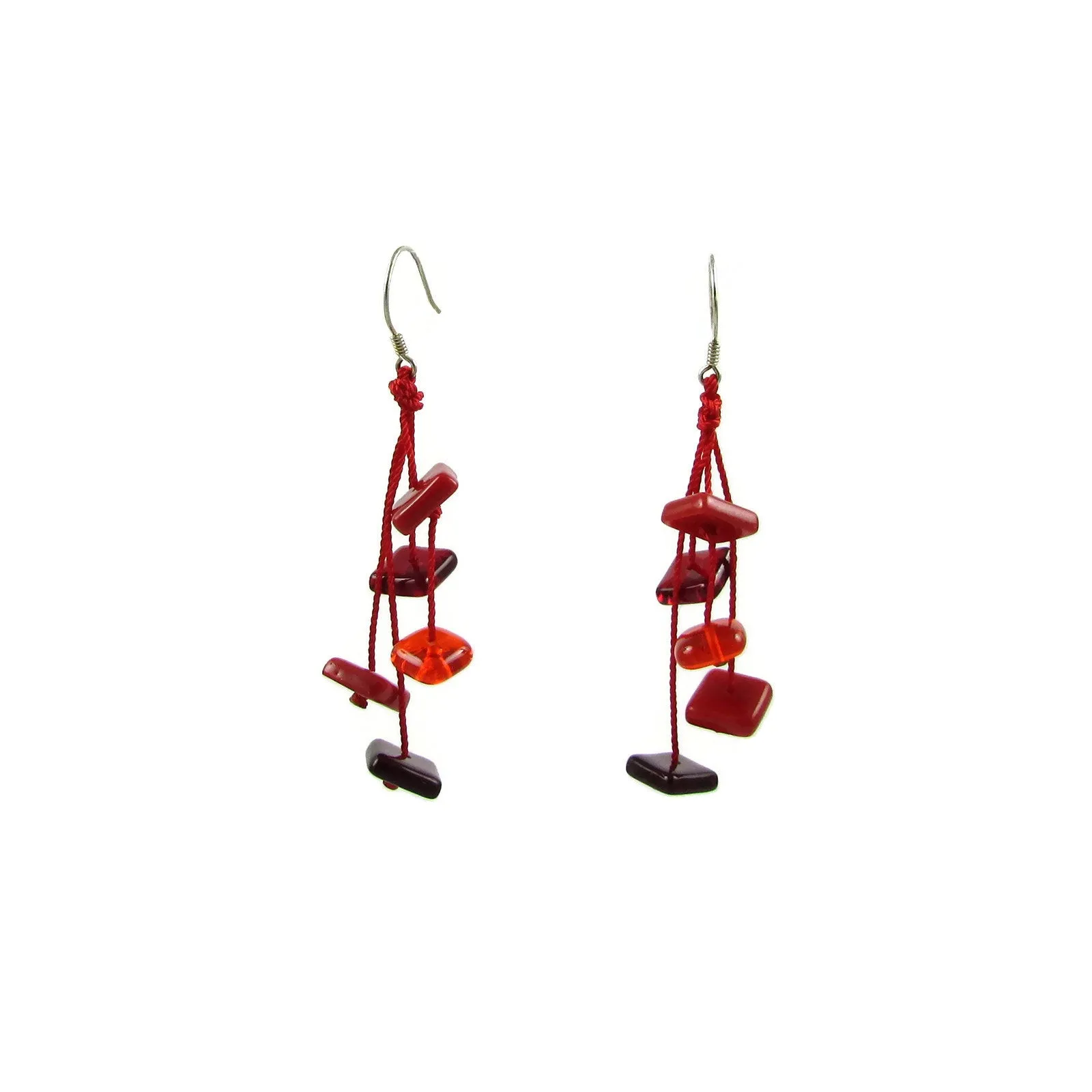 Zen Glass Earrings - Purple